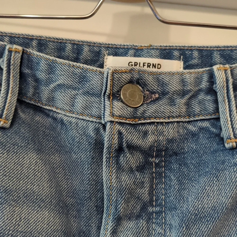 NWT GRLFRND Jessica Mid Rise Wide Leg Denim Jeans 29 in Heartbreak Hotel